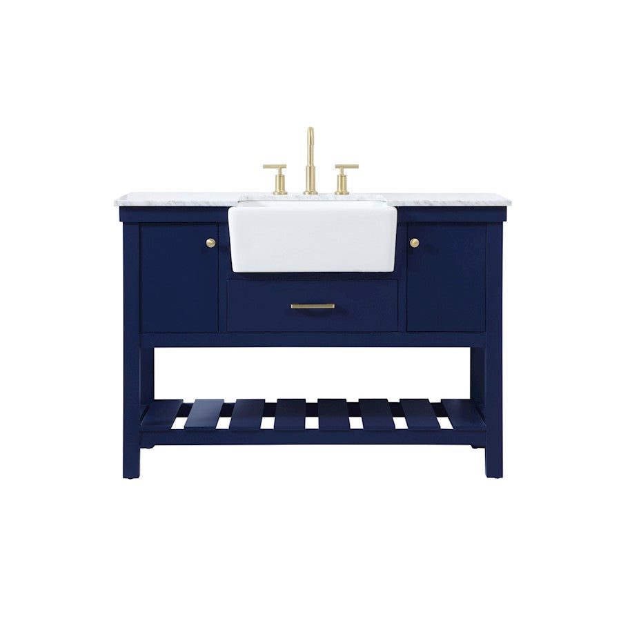 Elegant Kitchen/Bath Clement 48" Single Bathroom Vanity, Blue - VF60148BL