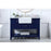 Elegant Clement 48" Single Bathroom Vanity, Blue/Backsplash