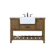 Elegant Kitchen/Bath Clement 48" Single Bathroom Vanity, Driftwood - VF60148DW