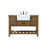 Elegant Kitchen/Bath Clement 48" Single Bathroom Vanity, Driftwood - VF60148DW