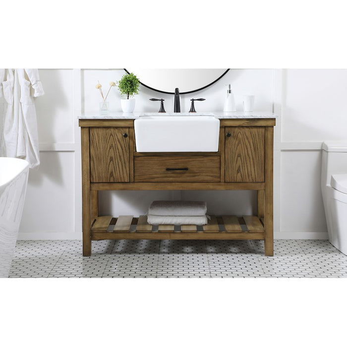 Elegant Kitchen/Bath Clement 48" Single Bathroom Vanity, Driftwood
