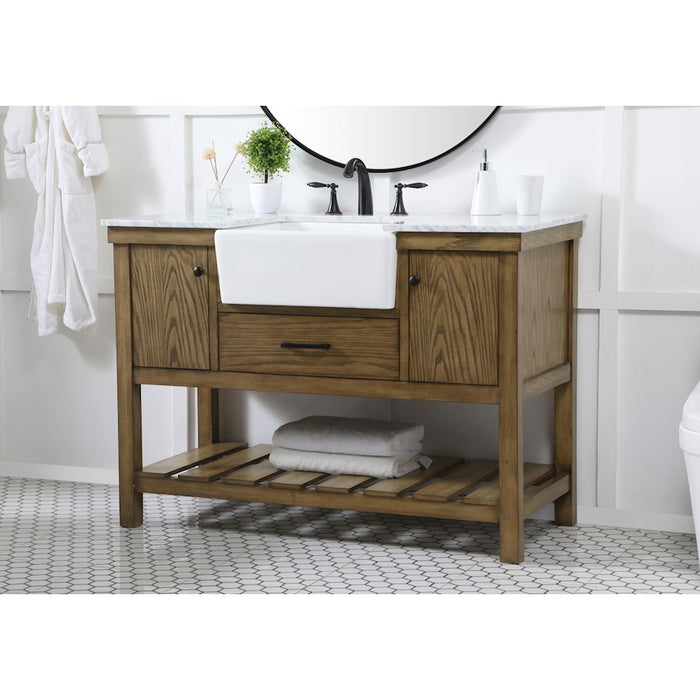 Elegant Kitchen/Bath Clement 48" Single Bathroom Vanity, Driftwood