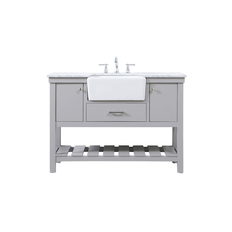Elegant Kitchen/Bath Clement 48" Single Bathroom Vanity, Grey - VF60148GR