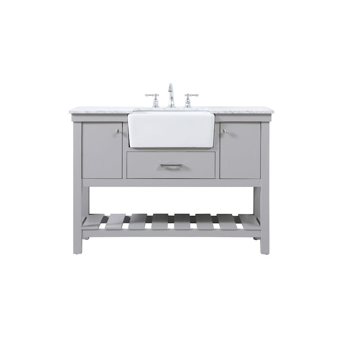 Elegant Kitchen/Bath Clement 48" Single Bathroom Vanity, Grey - VF60148GR