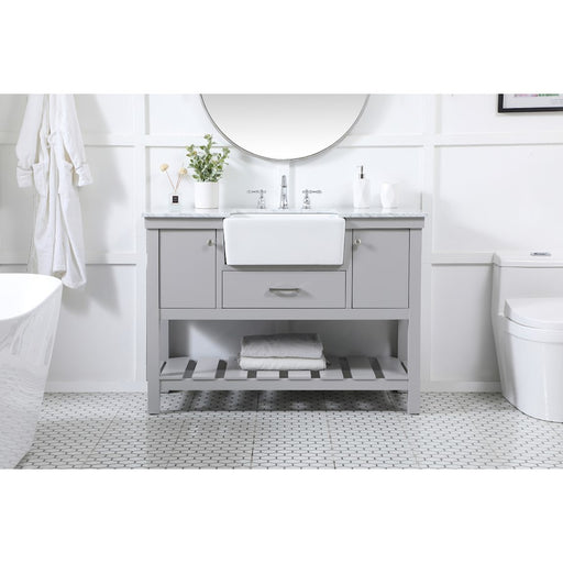 Elegant Kitchen/Bath Clement 48" Single Bathroom Vanity, Grey