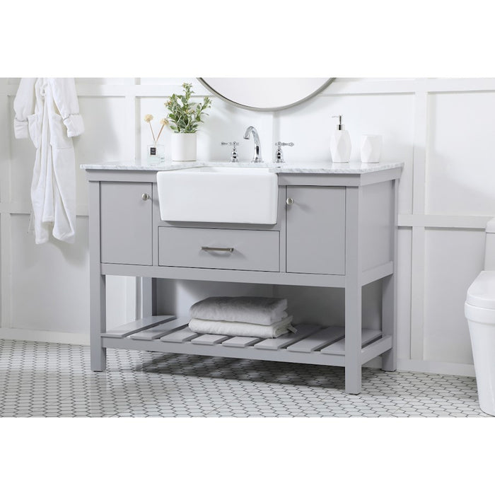 Elegant Kitchen/Bath Clement 48" Single Bathroom Vanity, Grey