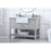 Elegant Clement 48" Single Bathroom Vanity, Grey/Backsplash