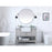 Elegant Clement 48" Single Bathroom Vanity, Grey/Backsplash