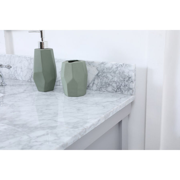 Elegant Clement 48" Single Bathroom Vanity, Grey/Backsplash