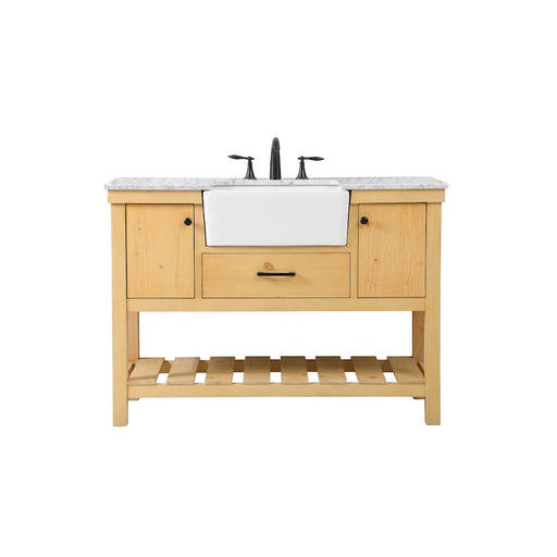 Elegant Clement 48" Single Bathroom Vanity, Natural Wood - VF60148NW