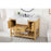 Elegant Clement 48" Single Vanity, Natural Wood/Backsplash
