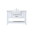 Elegant Kitchen/Bath Clement 48" Single Bathroom Vanity, White - VF60148WH