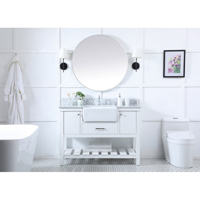 Elegant Kitchen/Bath Clement 48" Single Bathroom Vanity, White