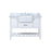 Elegant Clement 48" Single Bathroom Vanity, White/Backsplash - VF60148WH-BS