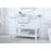 Elegant Clement 48" Single Bathroom Vanity, White/Backsplash