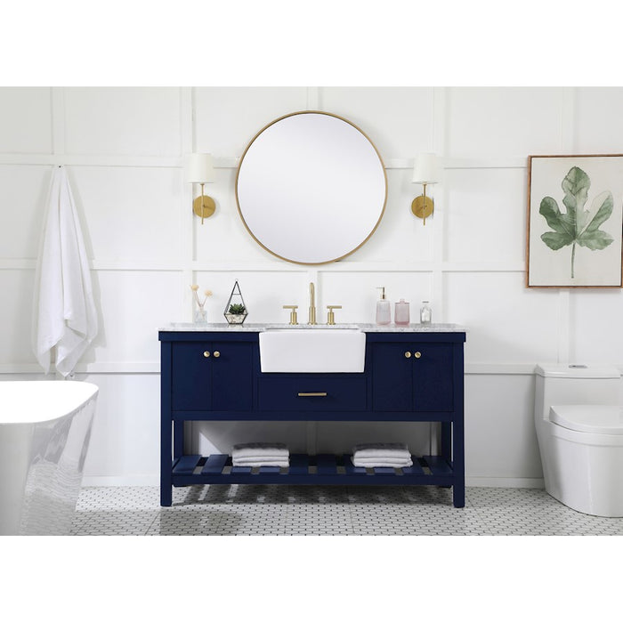 Elegant Kitchen/Bath Clement 60" Single Bathroom Vanity, Black