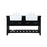 Elegant Kitchen/Bath Clement 60" Double Bathroom Vanity, Black - VF60160DBK