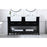 Elegant Kitchen/Bath Clement 60" Double Bathroom Vanity, Black