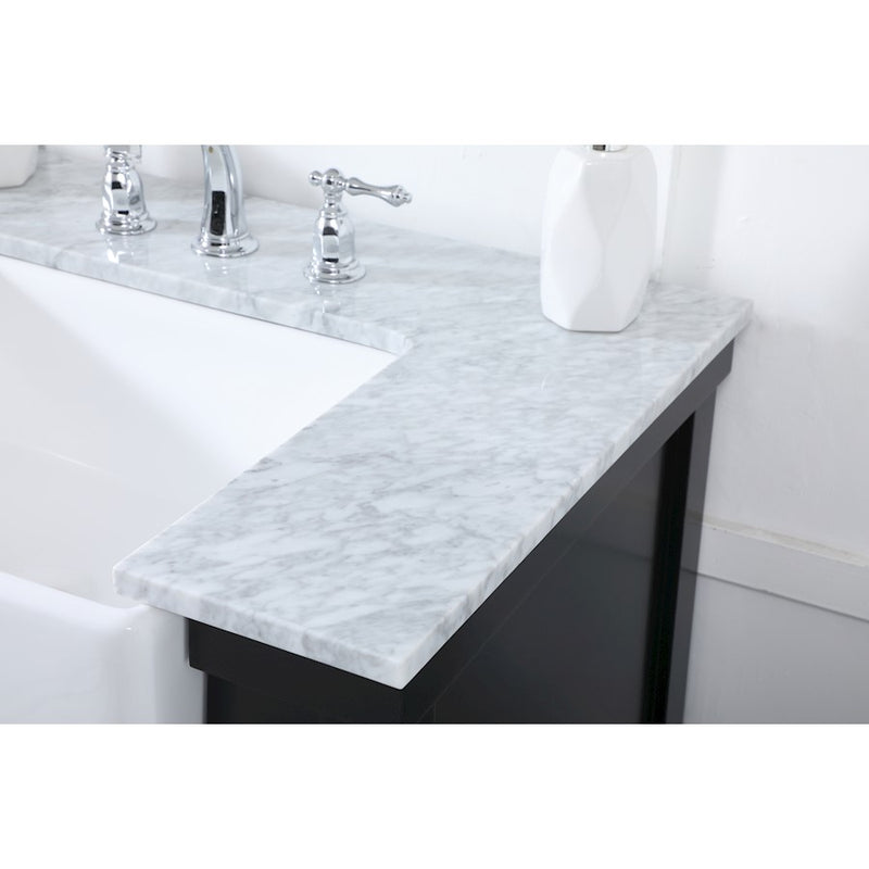 Elegant Kitchen/Bath Clement 60" Double Bathroom Vanity, Black