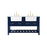 Elegant Kitchen/Bath Clement 60" Double Bathroom Vanity, Blue - VF60160DBL