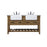 Elegant Kitchen/Bath Clement 60" Double Bathroom Vanity, Driftwood - VF60160DDW