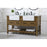 Elegant Kitchen/Bath Clement 60" Double Bathroom Vanity, Driftwood