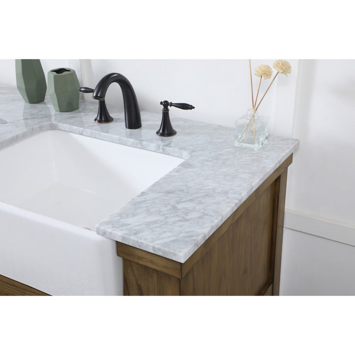 Elegant Kitchen/Bath Clement 60" Double Bathroom Vanity, Driftwood