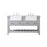 Elegant Kitchen/Bath Clement 60" Double Bathroom Vanity, Grey - VF60160DGR