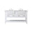 Elegant Kitchen/Bath Clement 60" Double Bathroom Vanity, White - VF60160DWH