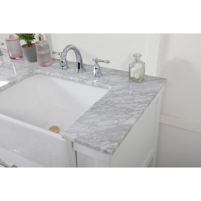 Elegant Kitchen/Bath Clement 60" Double Bathroom Vanity, White