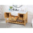 Elegant Clement 60" Single Bathroom Vanity, Natural Wood