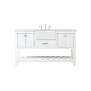 Elegant Kitchen/Bath Clement 60" Single Bathroom Vanity, White - VF60160WH