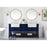 Elegant Kitchen/Bath Clement 72" Double Bathroom Vanity, Black