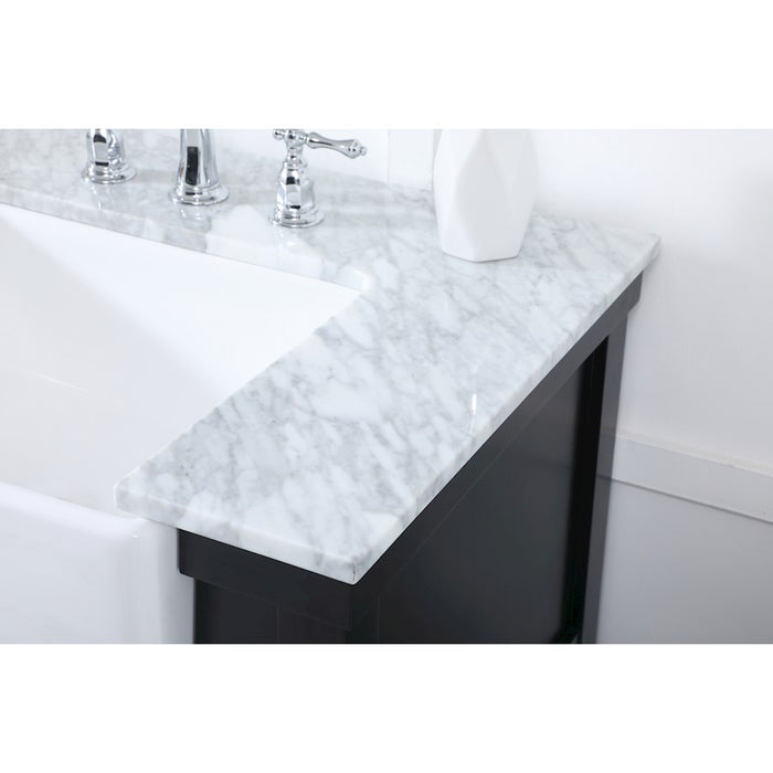 Elegant Kitchen/Bath Clement 72" Double Bathroom Vanity, Black