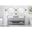 Elegant Kitchen/Bath Clement 72" Double Bathroom Vanity, Driftwood