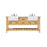 Elegant Clement 72" Double Bathroom Vanity, Natural Wood - VF60172DNW