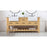 Elegant Clement 72" Double Bathroom Vanity, Natural Wood