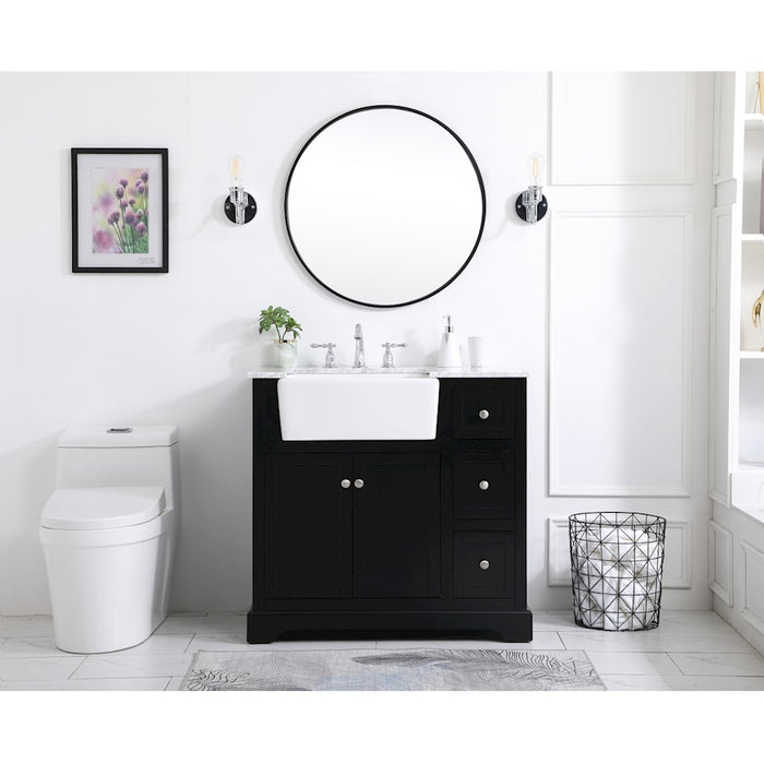 Elegant Kitchen/Bath Clement 72" Double Bathroom Vanity, White