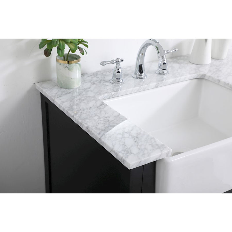 Elegant Kitchen/Bath Franklin 36" Single Bathroom Vanity, Black