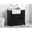 Elegant Franklin 36" Single Bathroom Vanity, Black/Backsplash