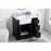 Elegant Franklin 36" Single Bathroom Vanity, Black/Backsplash