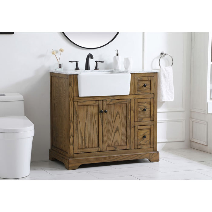 Elegant Kitchen/Bath Franklin 36" Single Bathroom Vanity, Driftwood