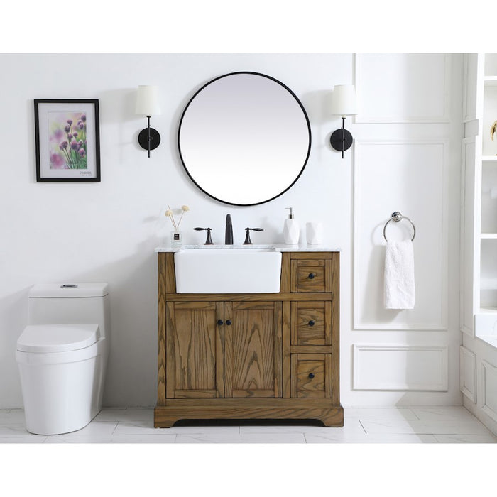 Elegant Kitchen/Bath Franklin 36" Single Bathroom Vanity, Driftwood