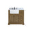 Elegant Franklin 36" Single Bathroom Vanity, Driftwood/Backsplash - VF60236DW-BS