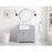 Elegant Franklin 36" Single Bathroom Vanity, Driftwood/Backsplash