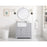 Elegant Kitchen/Bath Franklin 36" Single Bathroom Vanity, Grey