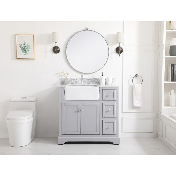 Elegant Kitchen/Bath Franklin 36" Single Bathroom Vanity, Grey