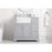 Elegant Franklin 36" Single Bathroom Vanity, Grey/Backsplash