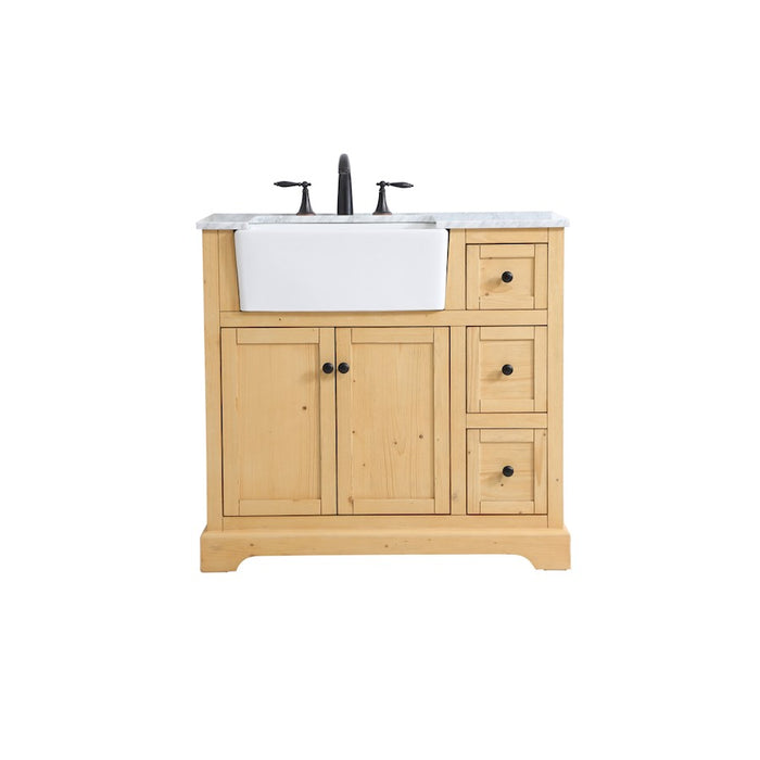 Elegant Franklin 36" Single Bathroom Vanity, Natural Wood - VF60236NW