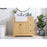 Elegant Franklin 36" Single Bathroom Vanity, Natural Wood